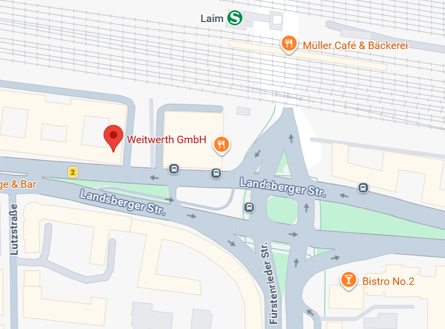 Kartenvorschau WEITWERTH GmbH, Landsberger Str. 302, 80687 München